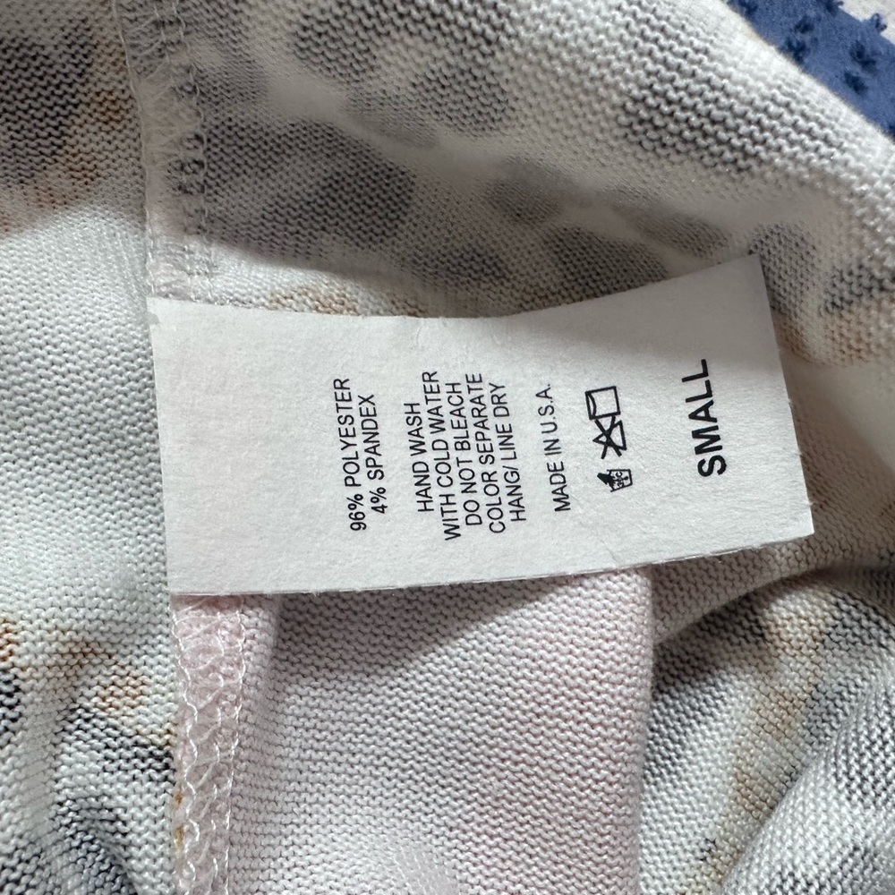 Pink and Black Leopard Print Blouse Size Small - Picture 3 of 4